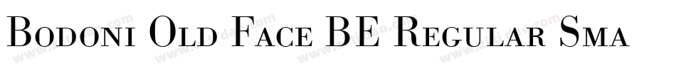 Bodoni Old Face BE Regular Small Caps & Oldstyle Figures字体转换